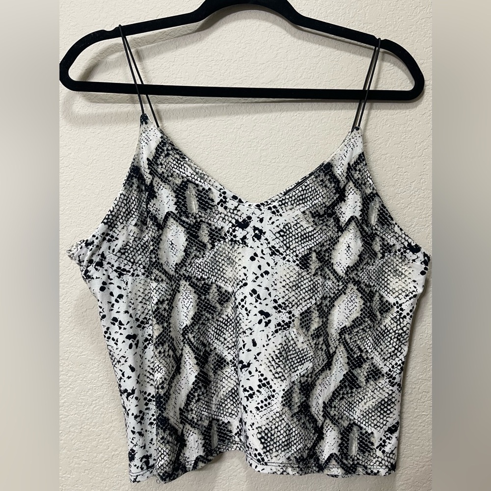 Snakeskin print cami